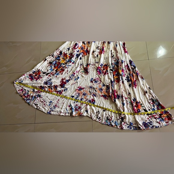 Banjul Floral Maxi Dress - White and Multicolor - Picture 15 of 16